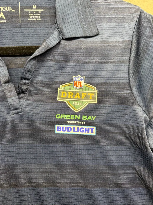 Antigua Women’s M 2025 NFL Draft Green Bay Bud Light Polo Shirt - Image 3