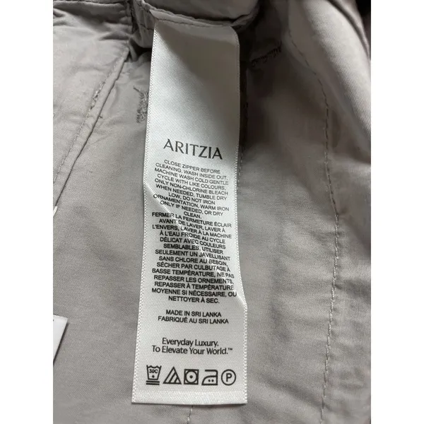 NEW Aritzia TNA Soft Supply Gray Mid Rise Mini Straight Utility Cargo Skirt Sz 2 - Image 6
