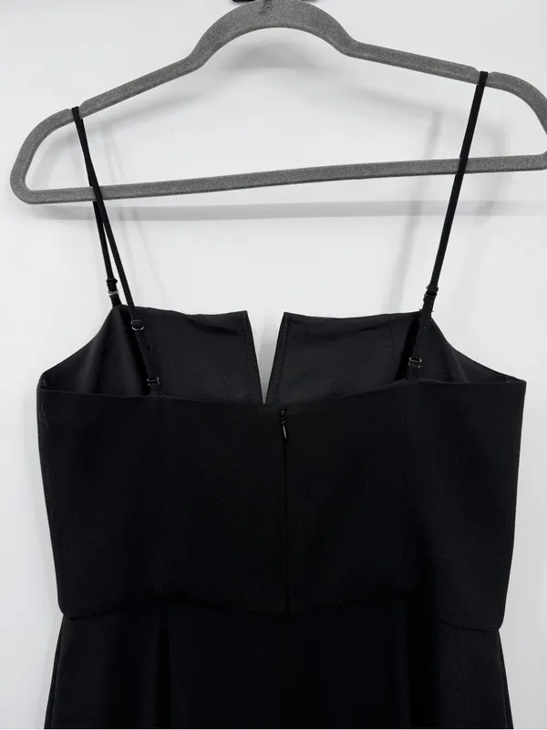 WAYF Spaghetti Strap Wide Leg Jumpsuit Womens M Black V Neck Formal - Image 6