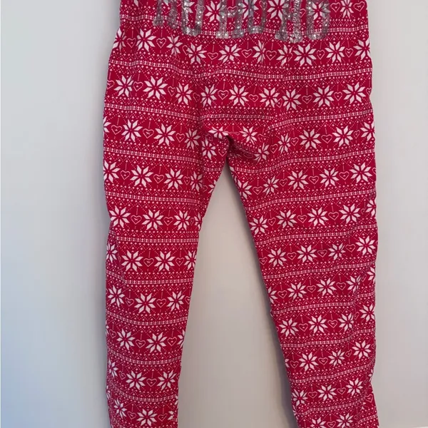 Victoria's Secret vintage PINK Ho Ho Ho Christmas Holiday PJ Pants size medium - Image 3