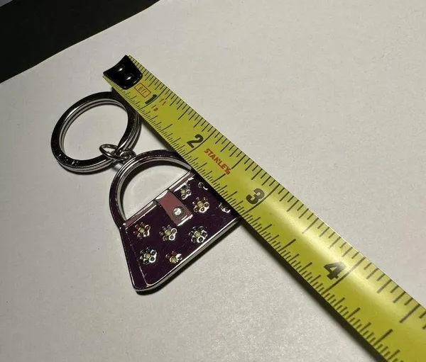 Relic Brand Keychain with Purse / Bag charm in Purple / Silver Tone - Image 5