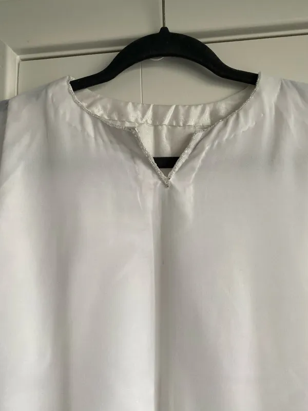 Pakistani/indian ready to wear Handmade White Shalwar Kameez outfit For Sale - Image 6