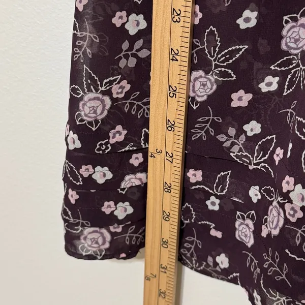 Y2K Victoria’s Secret Floral Mini Slip Dress Size Medium Babydoll Purple Lace - Image 9
