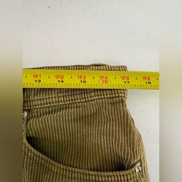 BDG Olive Green Corduroy Cargo Pants, Straight Leg, plus size 36 EUC‎ - Image 10