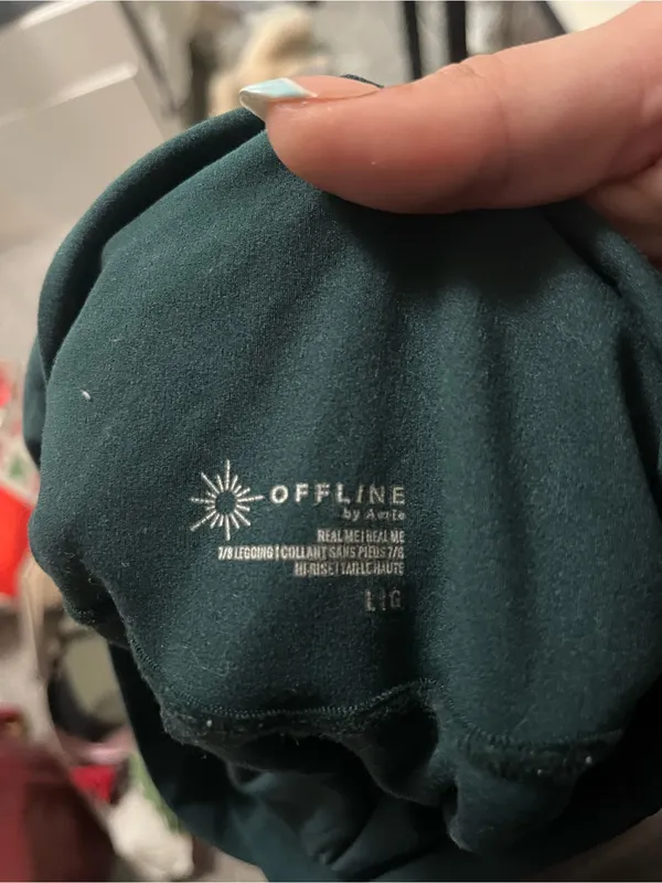 aerie Dark Green High-Waist Leggings - Image 3