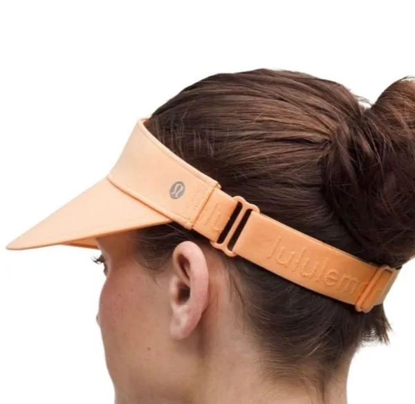 Lululemon Womens Fast Paced Wide Band Running Visor Rock Melon - Image 3