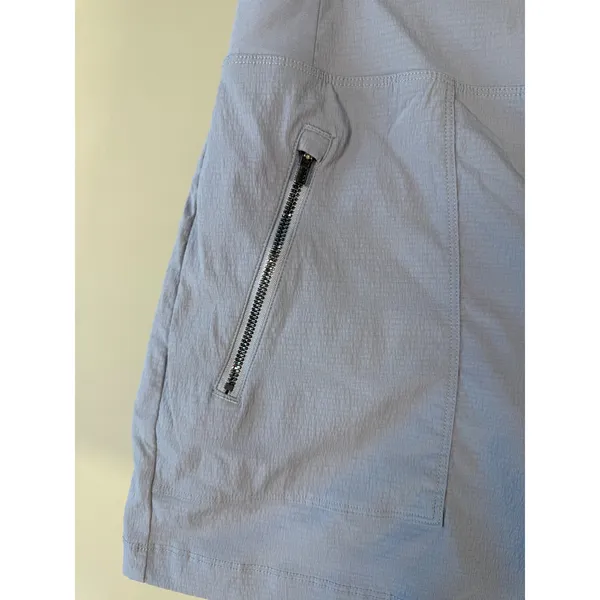 Athleta‎ Trekkie North Hiking Shorts Gray Ripstop Zip Pocket Size 14 - Image 3