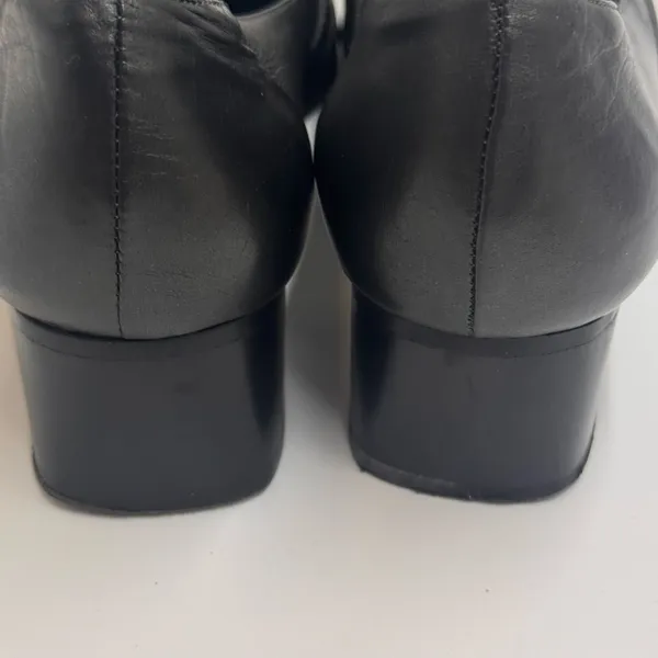 Rangoni Italy Black Leather Block Heel Loafers Womens 10.5 - Image 8