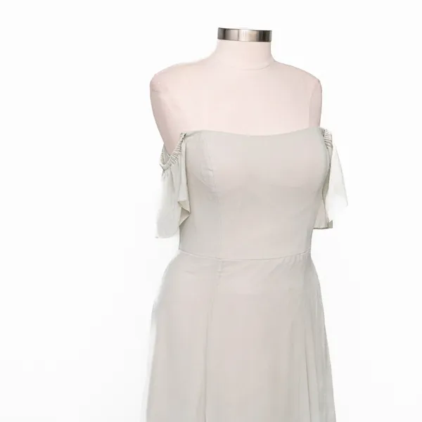 Jenny Yoo - ‎ Bridesmaid Elsie Off The Shoulder Flutter Sleeve Chiffon Dress - Image 11