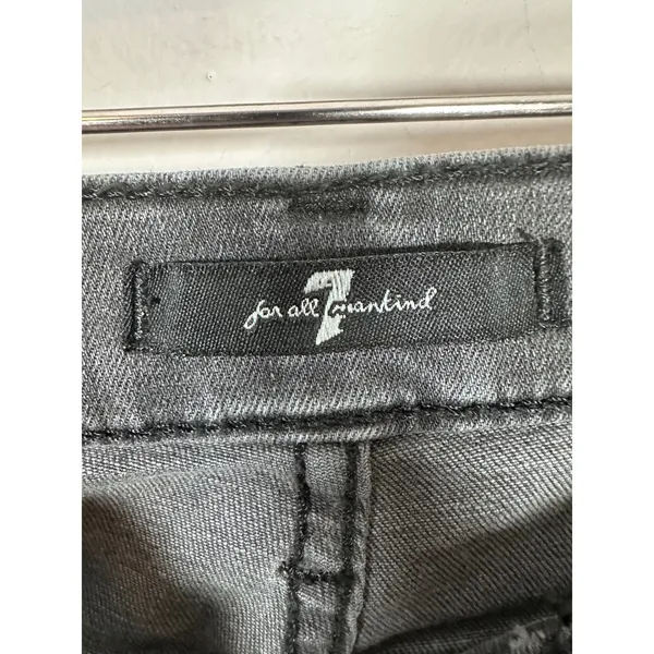 7 For All Mankind Alexa Jeans Women 27 Washed Black Minimalist Straight Leg - Image 7