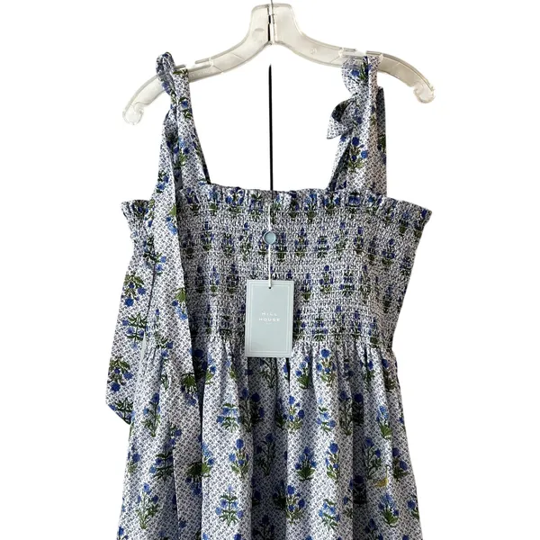 Hill House Home The Ribbon Ellie Nap Midi Dress Block Print Blue XXL New CL2 - Image 5