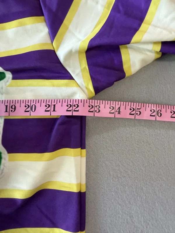 Men’s / Women’s Mardi Gras Long Sleeve Striped Top Size M #260331 - Image 5