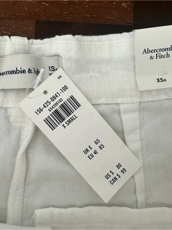 Abercrombie & Fitch Tailored White Pants - Image 6
