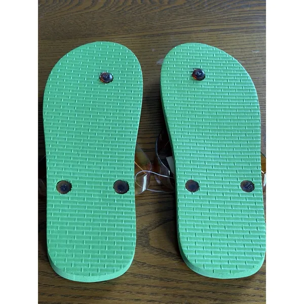 By Planet Sox Women's Watermelon Fruit Flip Flop Sandals Pink Green US 10 - Image 2
