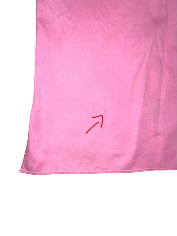 Alice + Olivia Edyth Drapey Sleeve Button Down Pink Collared Top MEDIUM - Image 7