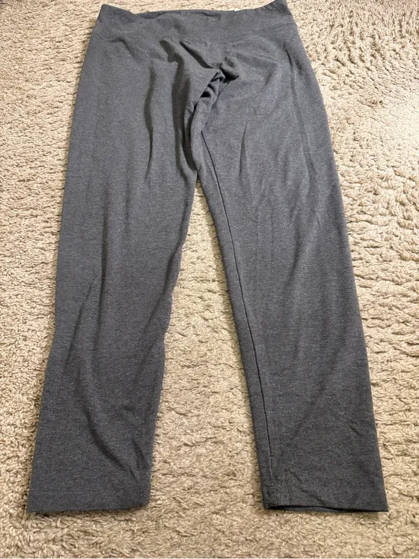 OFFLINE By Aerie Charcoal Gray OG Cotton Full Length Leggings - size XL - Image 2