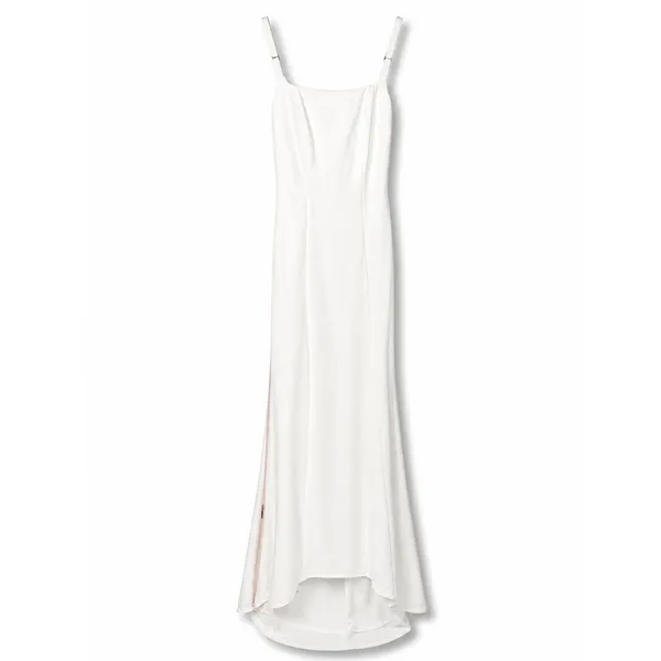 NEW Lulus Luxe Bridal Blessed Romance White Sleeveless Button Back Mermaid Dress - Image 5