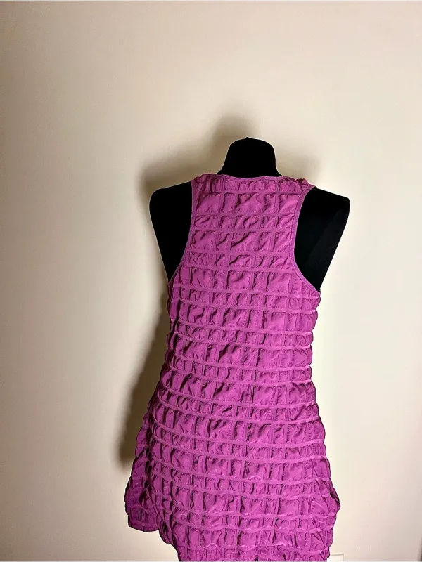 Weekday Purple Mini Dress Ruched M - Image 3