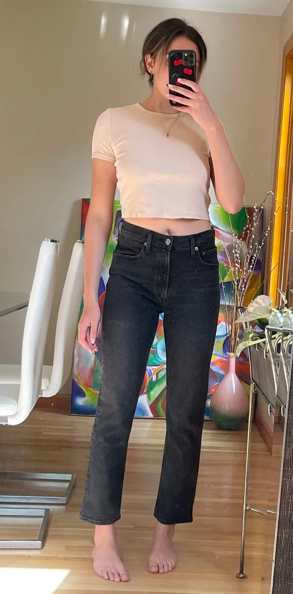 AGOLDE Wilder Straight Leg Jeans in Panoramic - Image 5