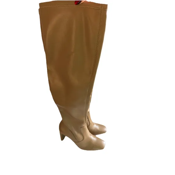 Sarto by Franco Sarto Flexa Over-the-Knee Boots – Camel Leather – US 6.5 – NEW - Image 7