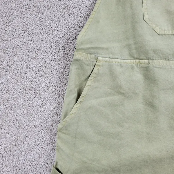 BillaBong Wild Pursuit Overall Romper Womens S Green Spaghetti Tie Shorts Casual - Image 8
