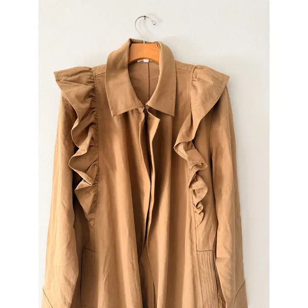 Who What Wear Ruffle Duster Jacket Large - Image 9