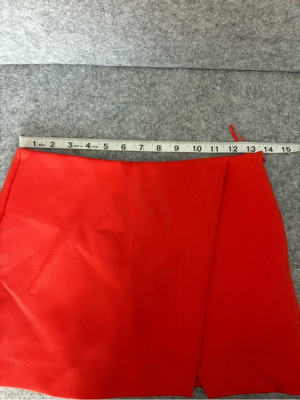 NWT Zara Red Mini skort XS - Image 8
