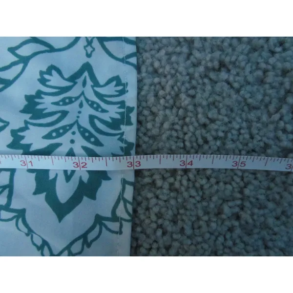Lulus‎ Halter Mini Dress Large White Teal Blue Boho Mandala Medallion Print - Image 3