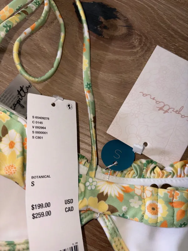 Urban Outfitters Brand new Capittana Floral bikini set small with tags - Image 4
