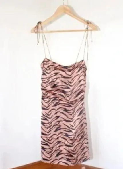 Reformation Silk Encino Dress (Tigerlily) - Image 2