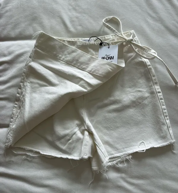 Princess Polly Alrita Denim Skort White - Image 3