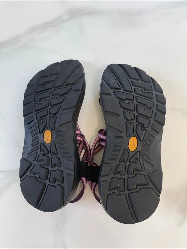 Chacos women’s Pink and Purple Striped Sandals - Image 8