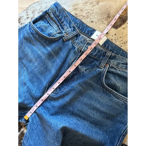 Reformation‎ Val 90s Mid Rise Straight Jeans In Pelican Size 30 - Image 10