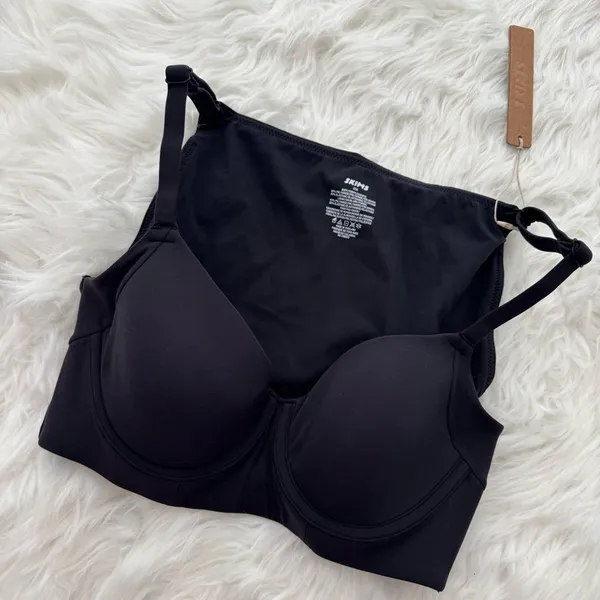 Skims Fits Everybody Back Smoothing Full Coverage Bra Onyx Size 32A - Image 3