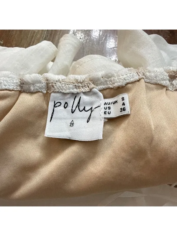 Princess Polly White Floral Strapless Bow Back Mini Dress Size 4 - Image 13