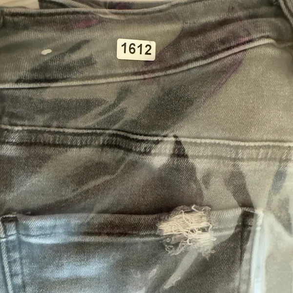 1612‎ | American Eagle Super Hi-Rise Distressed Jegging Jeans Grey Womens 6 Reg - Image 12