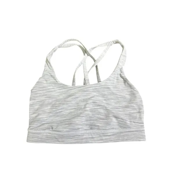 Lululemon Energy Bra Ombre Melange Space Dye EB White Multi Size 4 EUC No Pads - Image 3