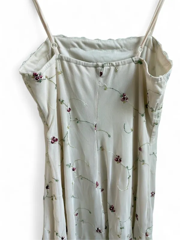 Faithfull The Brand Embroidered Mesh Cami Dress - Image 5