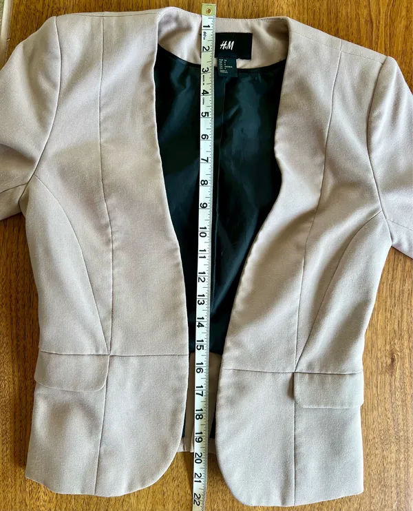 H&M Dusty Pink Blazer - Image 2
