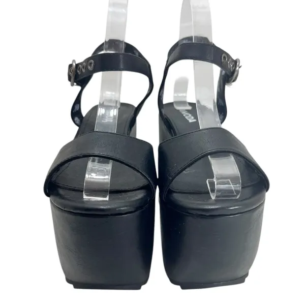 Dolls Kill LAMODA BLACK “WORK THAT” PLATFORM HEELS - Image 4