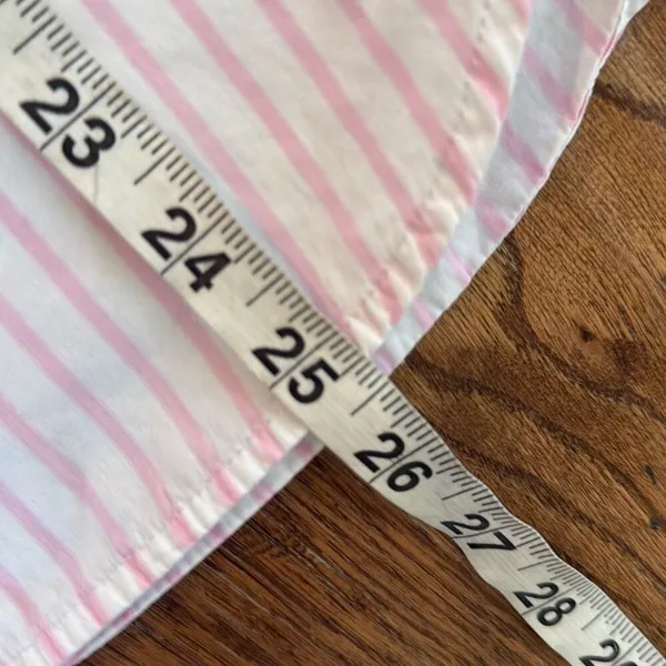 Lauren Ralph Lauren pink striped pocket front button down large - Image 7