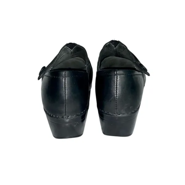 Dansko Women's Solstice Black Leather Slip-Resistant Clog Shoes Size 38 - Image 6