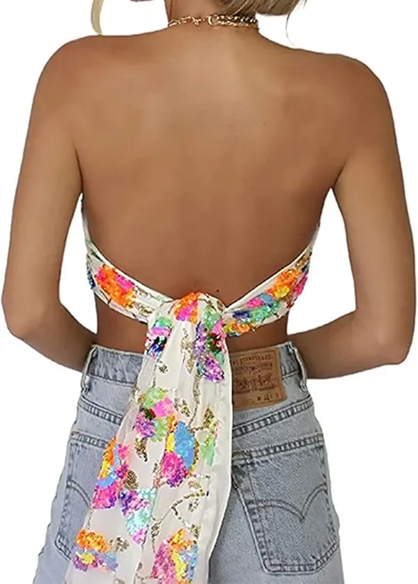 Sequin White Top Multiple - Image 3