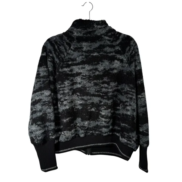 Athleta‎ Tugga Sherpa Jacket Full Zip Fog Camp Black Camo Womens Plus Size 1x - Image 9