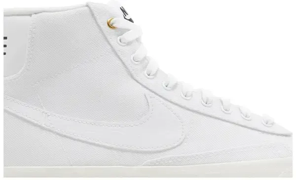 Nike Blazer Mid '77 Canvas "Triple White" (Women's US 8.5 / EUR 40) - DX5550-100 - Image 10