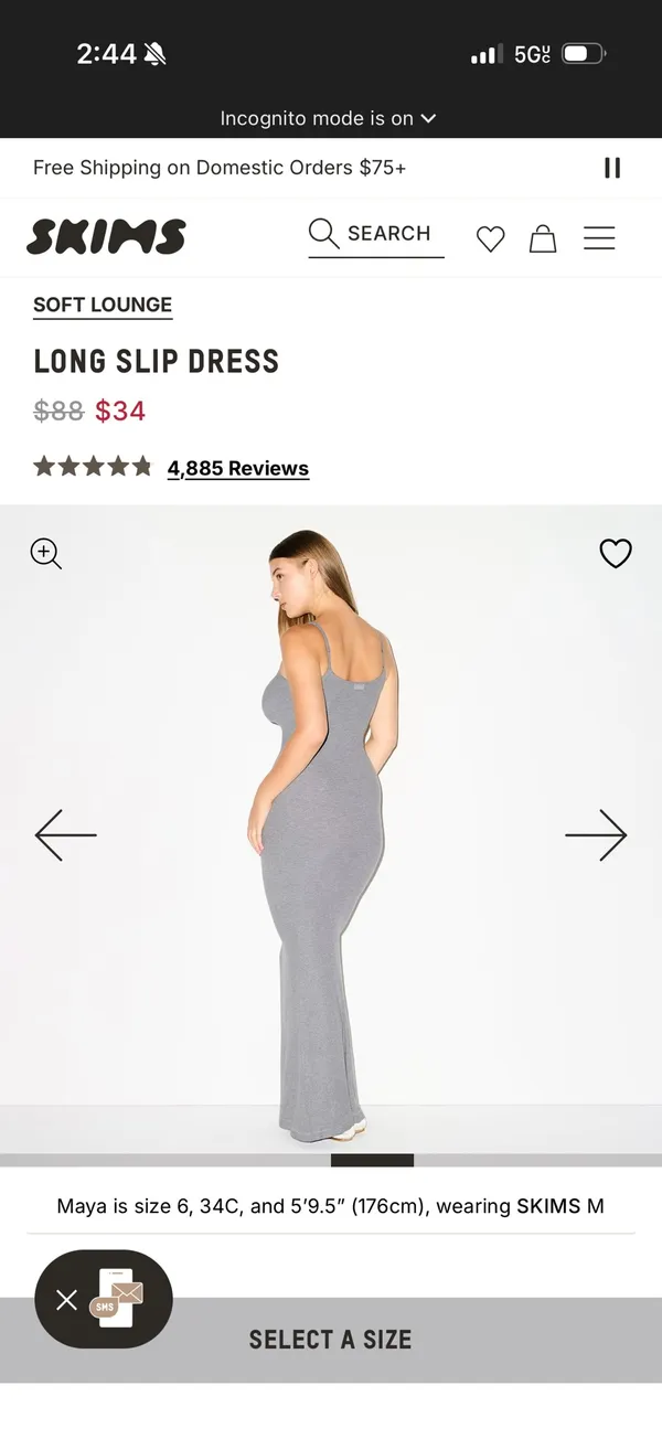 SKIMS Dress long Slip - Image 2