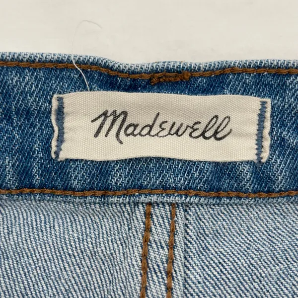 Madewell Cali Demi-Boot Blue Jeans Light Denim High Waisted Button Fly Size 29 - Image 8