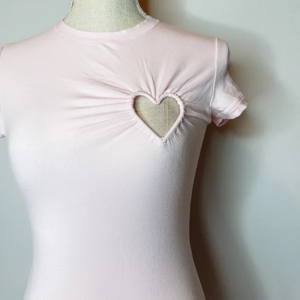 NWT Skims Cotton Jersey Heart Dress - Image 3