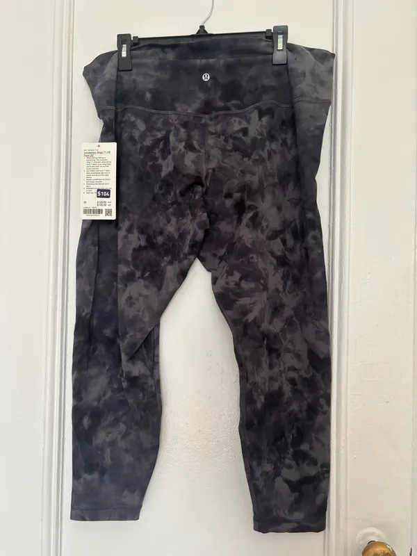 Lululemon Align High-Rise Pant 25" Diamond Dye Pitch Grey Size 20 - Image 3