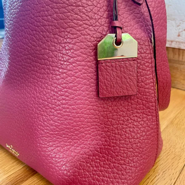 Kate Spade Raspberry Leather Shoulder Bag - Image 5